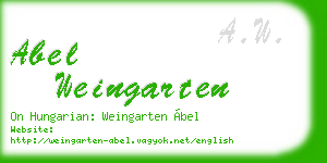 abel weingarten business card
